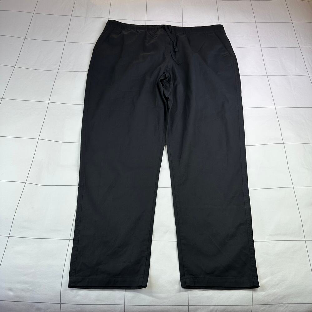 Wildfang Pants Womens XXL Black Essential Drawstring Cotton Blend Contemporary